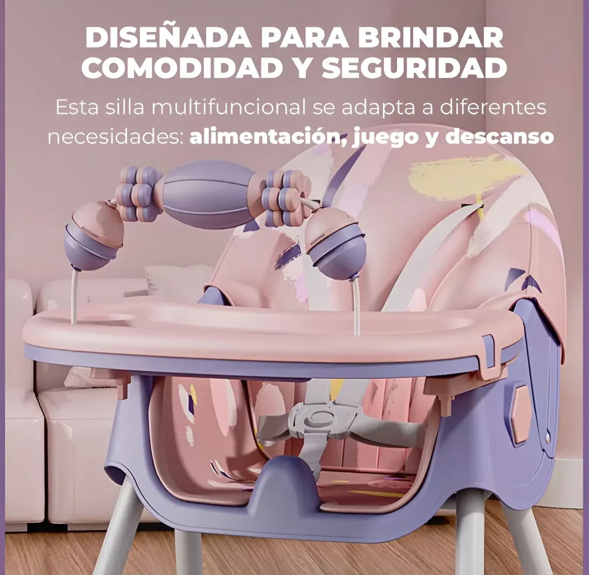 Vista 3 de COMEDOR CON BARRA DE JUEGOS+PLATO - COLOR: AZUL